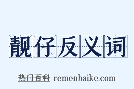 靓仔反义词是什么意思的图片